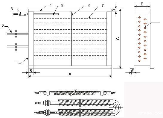 风道式中央空调用辅助电加热器(图1)