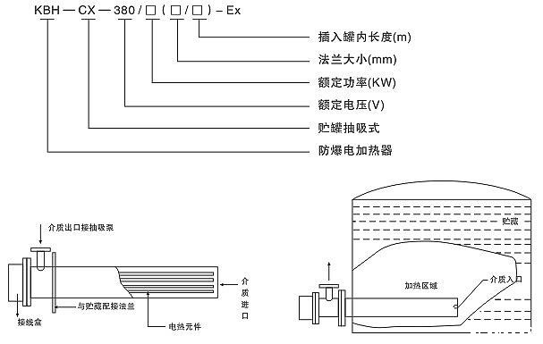 米兰app体育官方入口下载安装KBH-CX型防爆抽吸式电加热器(图2)