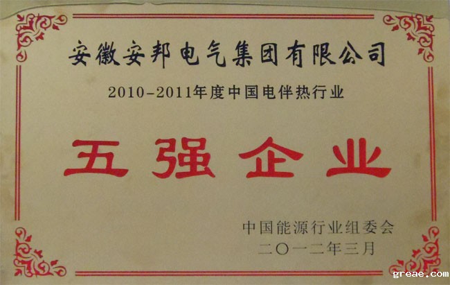 中国电伴热行业五强企业