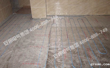 二楼客厅电地暖安装图