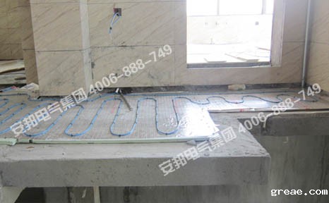 上楼梯口电地暖安装图